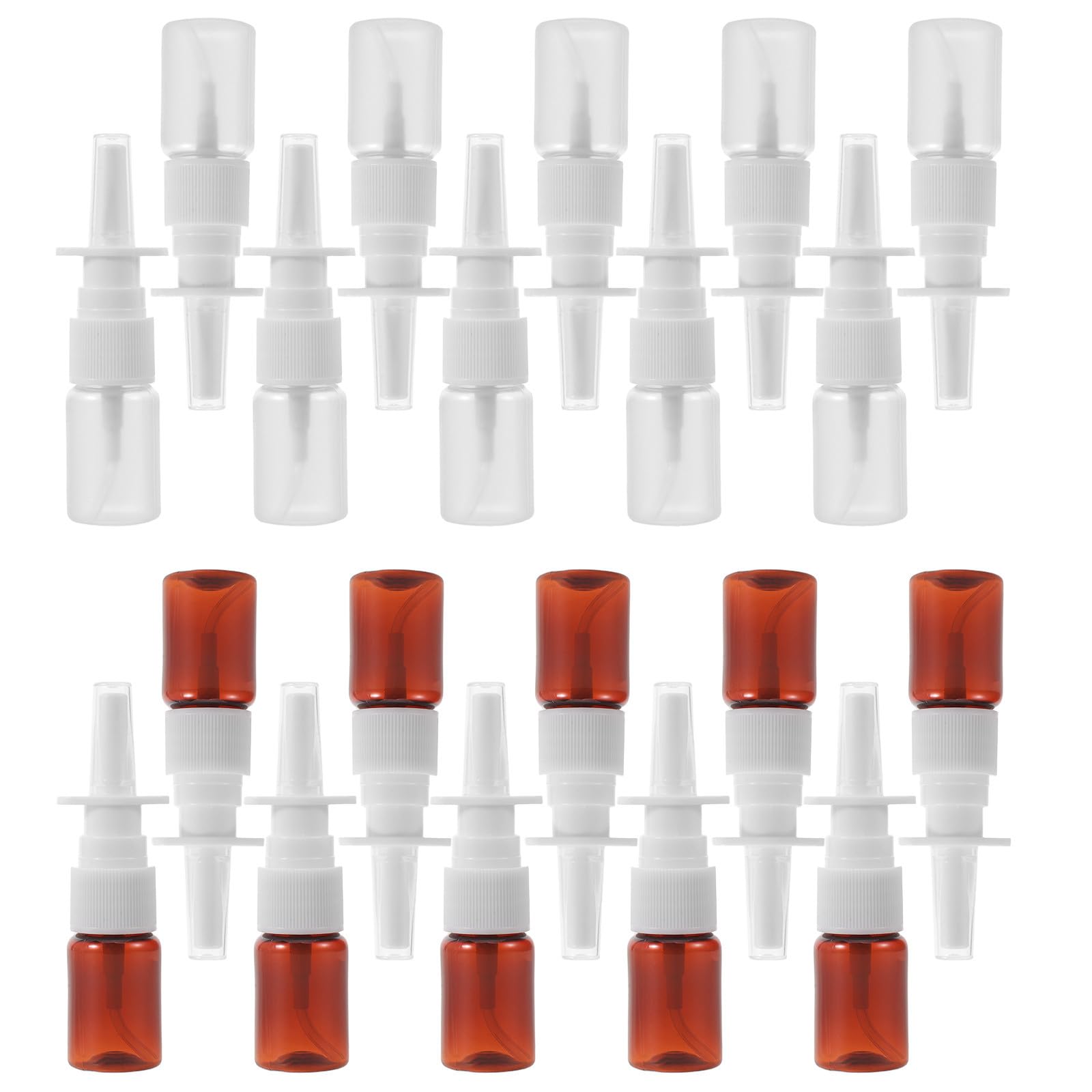 Botella pulverizadora nasal de plástico de 10ml para adultos con dosificador de spray