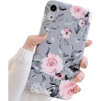 Amazon Com Unov Case Clear With Design Slim Protective Soft Tpu