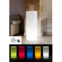 Kloris Colonna Cilindrica Sweet Table luminosa per interni ed esterni con luce LED