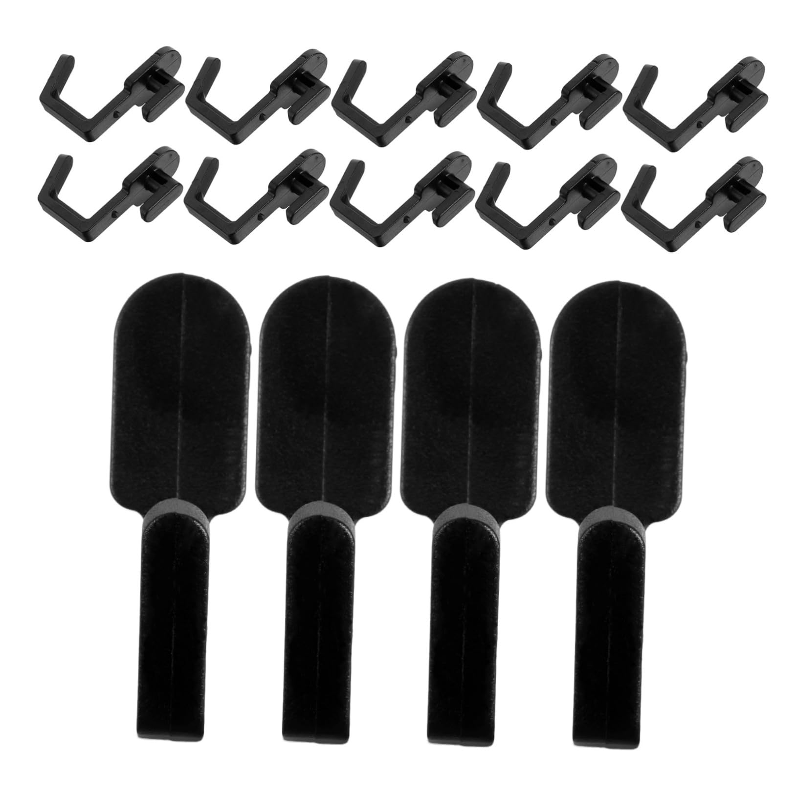 NAMOARLY Utility Hooks for Garage 30pcs Pegboard Hooks J-Shape Tool Storage Plastic Easy to Install