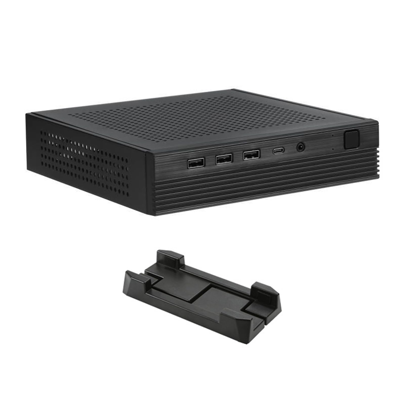 TX06 Desktop Small ITX Case Supporta schede madri DCIN sottili Risparmio spazio con raffreddamento velocità Compatibilità con montaggio