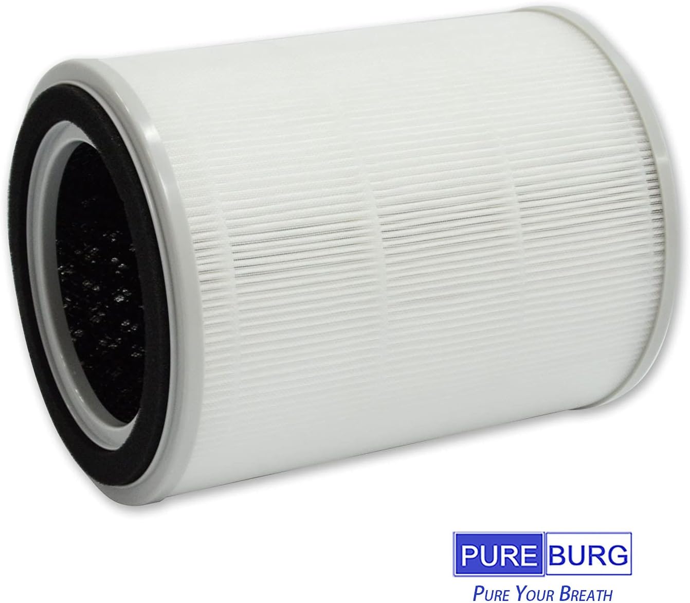 PUREBURG TPAP001 Replacement Filter Compatible with TOPPIN Comfy Air C2 Air Purifier,2-Pack H13 True HEPA Activated Carbon 2-in-1. Does not Fit Comfy Air Bridge series.