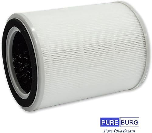 Miniatura 5 de PUREBURG Filtro de repuesto TPAP001 compatible con el purificador de aire TOPPIN Comfy Air C2, paquete de 2 unidades de carbón activado H13 True