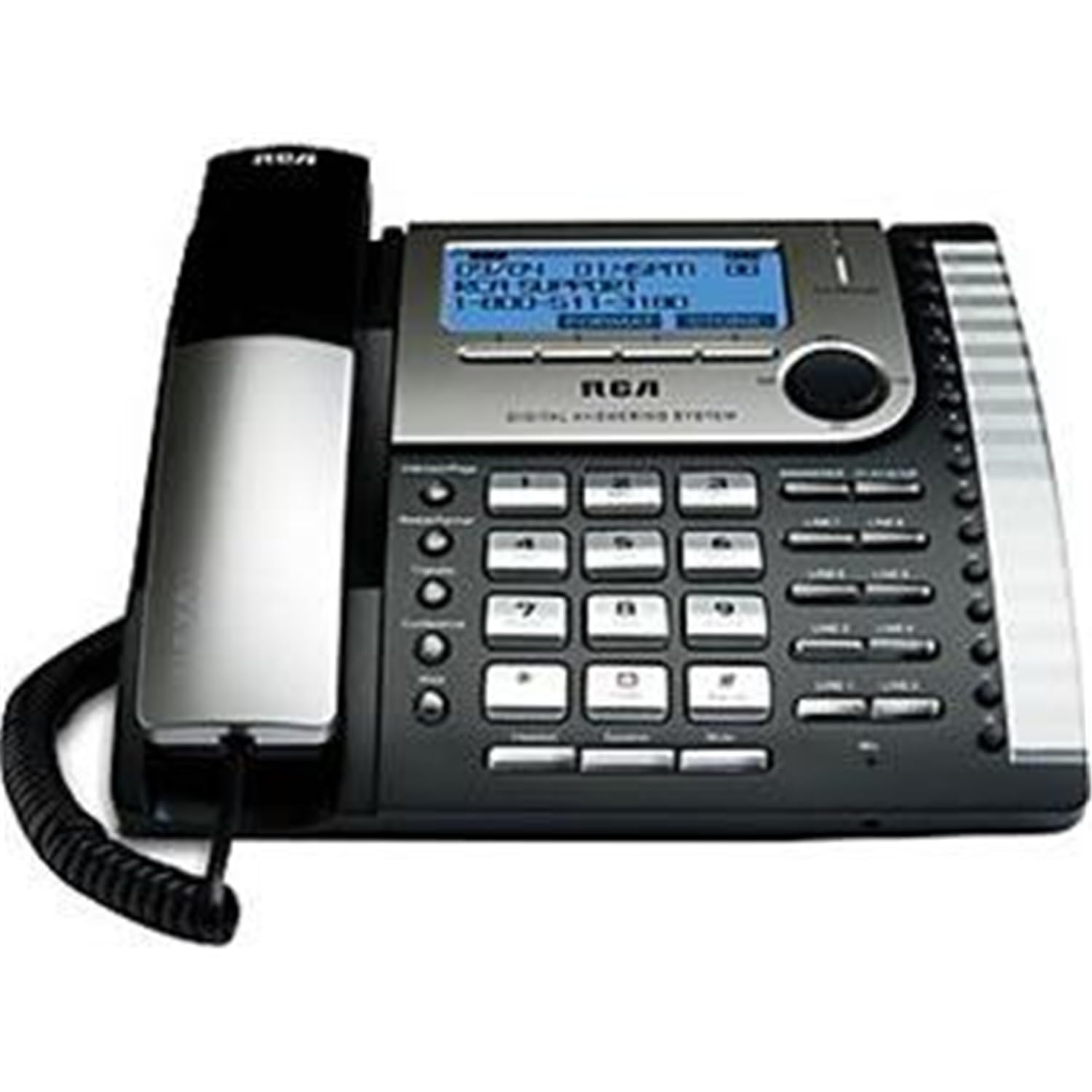RCA 25825 8-Line Corded Expansion Desk Phone