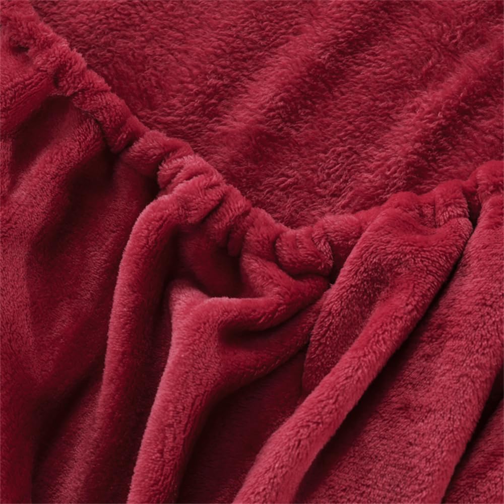 Mateju Flanel hoeslaken en kussensloop set, comfortabel en warm, voelt