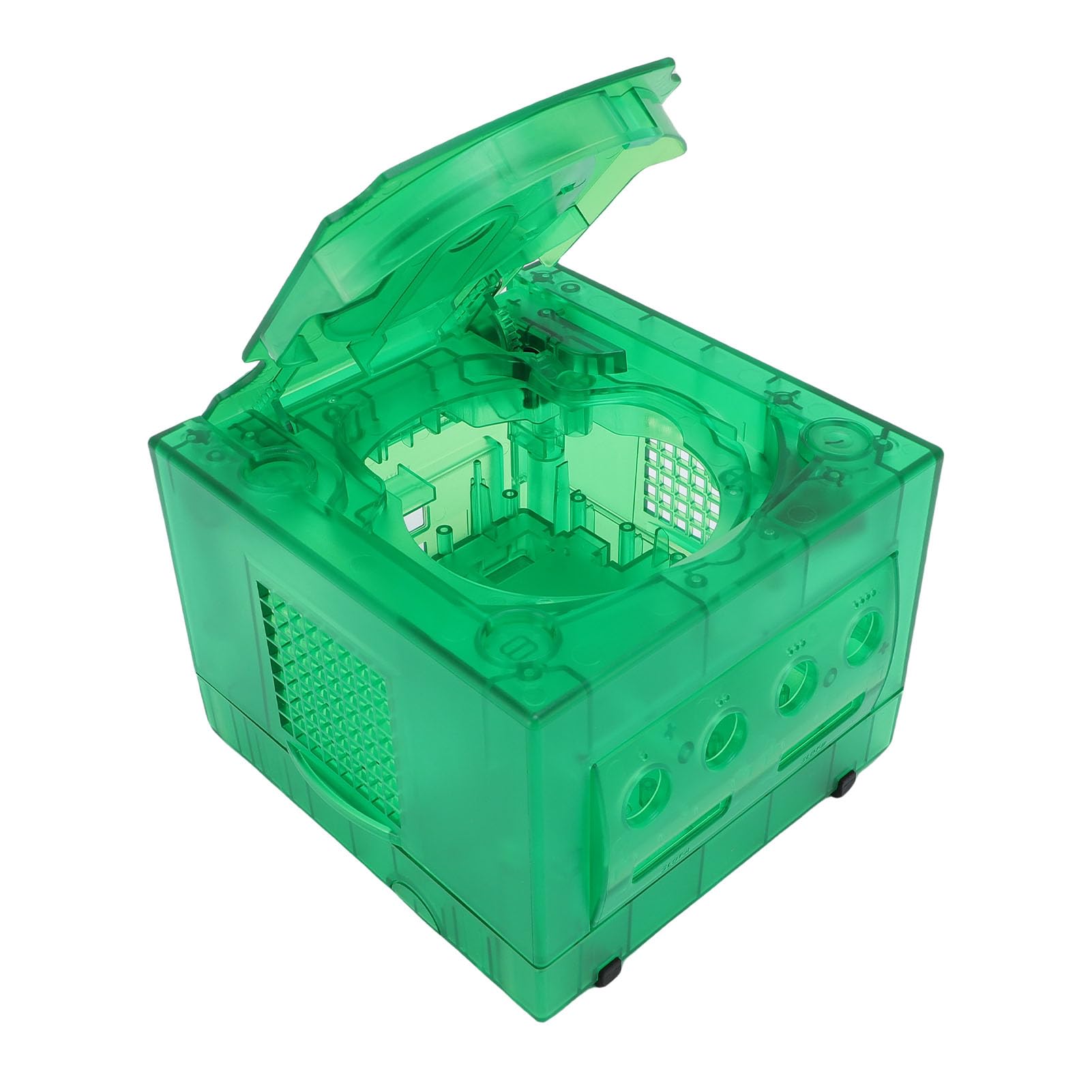 Tangxi GC DOL 001 DOL 101 Przezroczysta Obudowa Konsoli do Gier, Precyzyjne Wycięcia, Nowe Wrażenia Wizualne, dla Fanów Gier Wideo (Przezroczysta głęboka zieleń)