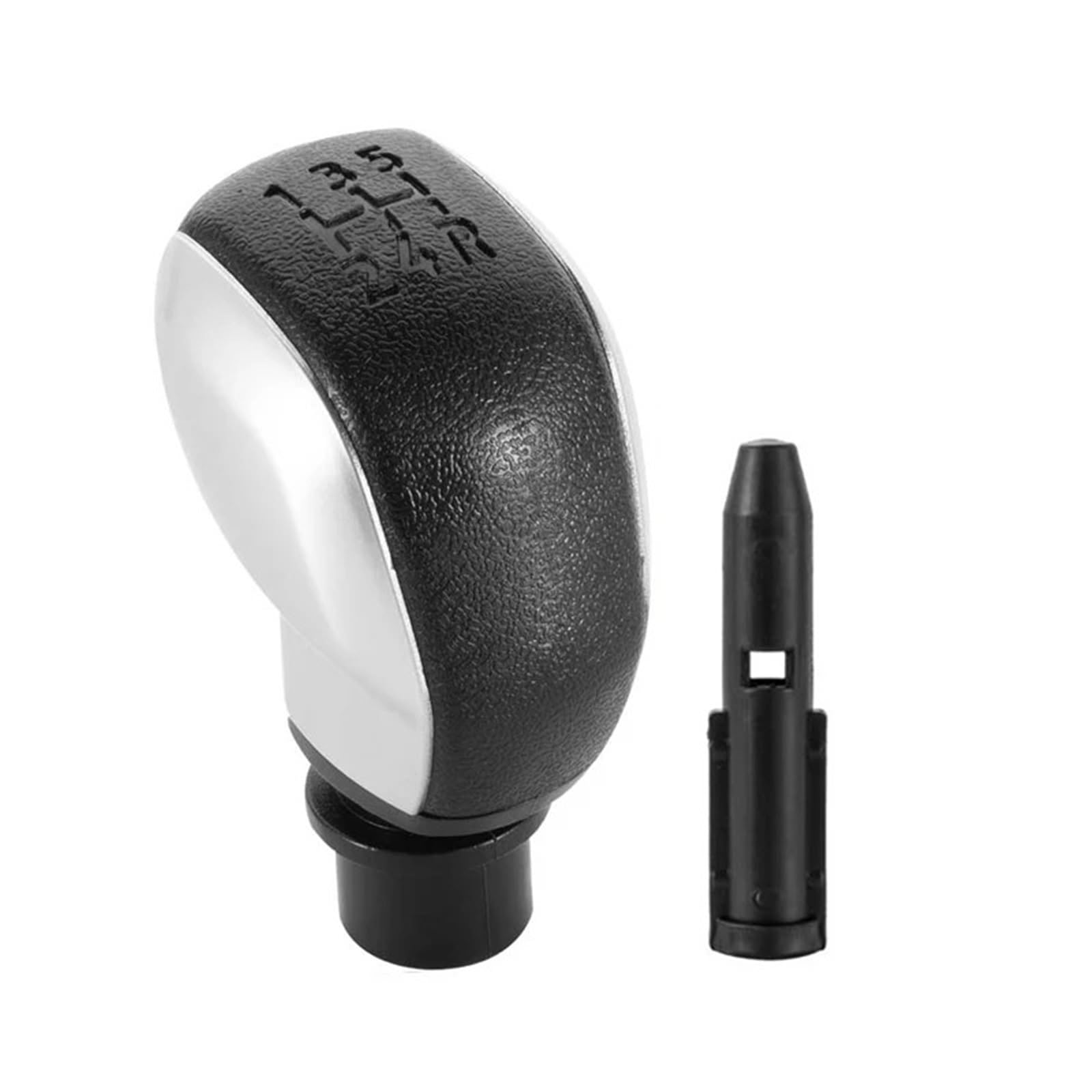 Jxewmtmc Matte Silver For Peugeot 306 307 301 206 207 408 308 508 2008 5 Speed Abs Gear Shift Knob Gear Stick Shift Cover(Matte Silver)