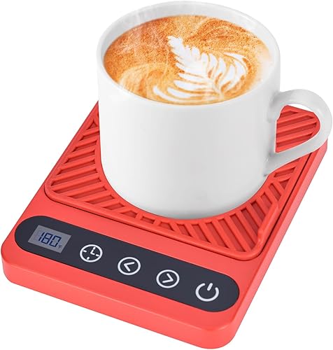 Calentador de tazas Calentador eléctrico de taza de café con temporizador, control inteligente de 6 temperaturas, accesorios de café para amantes