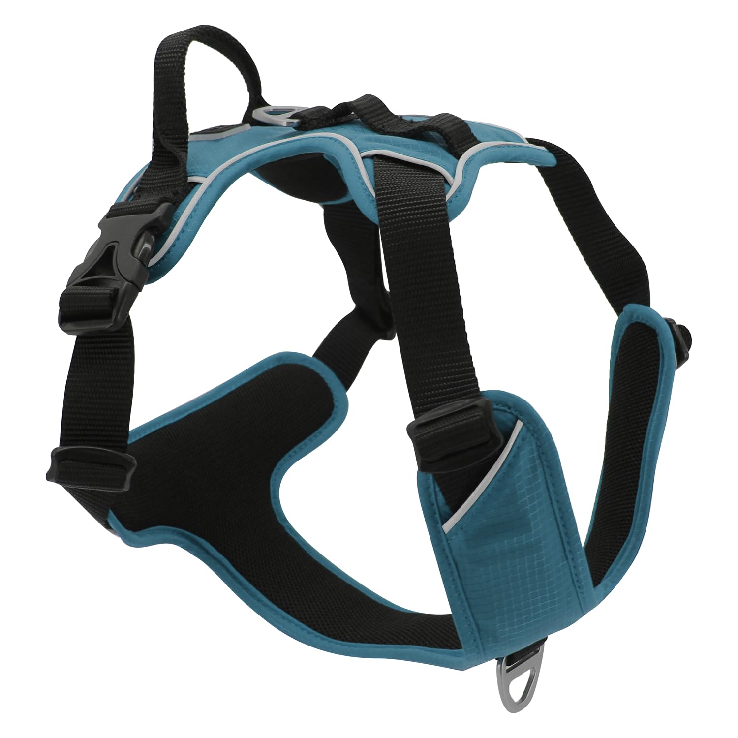 JACK AND VANILLA, Ergonomic Dog Harness, Optimal Comfort, Reinforced Safety, Custom Fit, Easy to Use, Size S, Blue Colour, Expedition Model