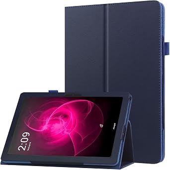 Case for TECLAST P40HD / TECLAST M50 Pro/TECLAST P40S / TECLAST M40 Plus/TECLAST P30S - Slim Lightweight Folio Stand Cover PU Leather Case Navy Blue