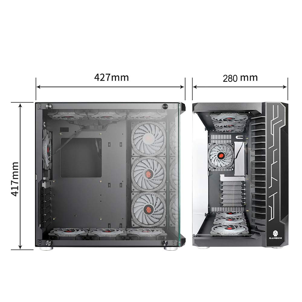 Buy SZSKYING Gaming pc Case ATX Computer Game mid Tower 3.0 USB