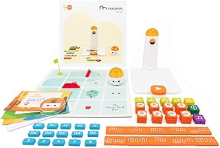 Coding Robot Set for Kids Ages 4+, STEM Educational Toy, Early Programming for Kids, Learn to Code Robot for Homeschool & Classroom Ages 4-10
