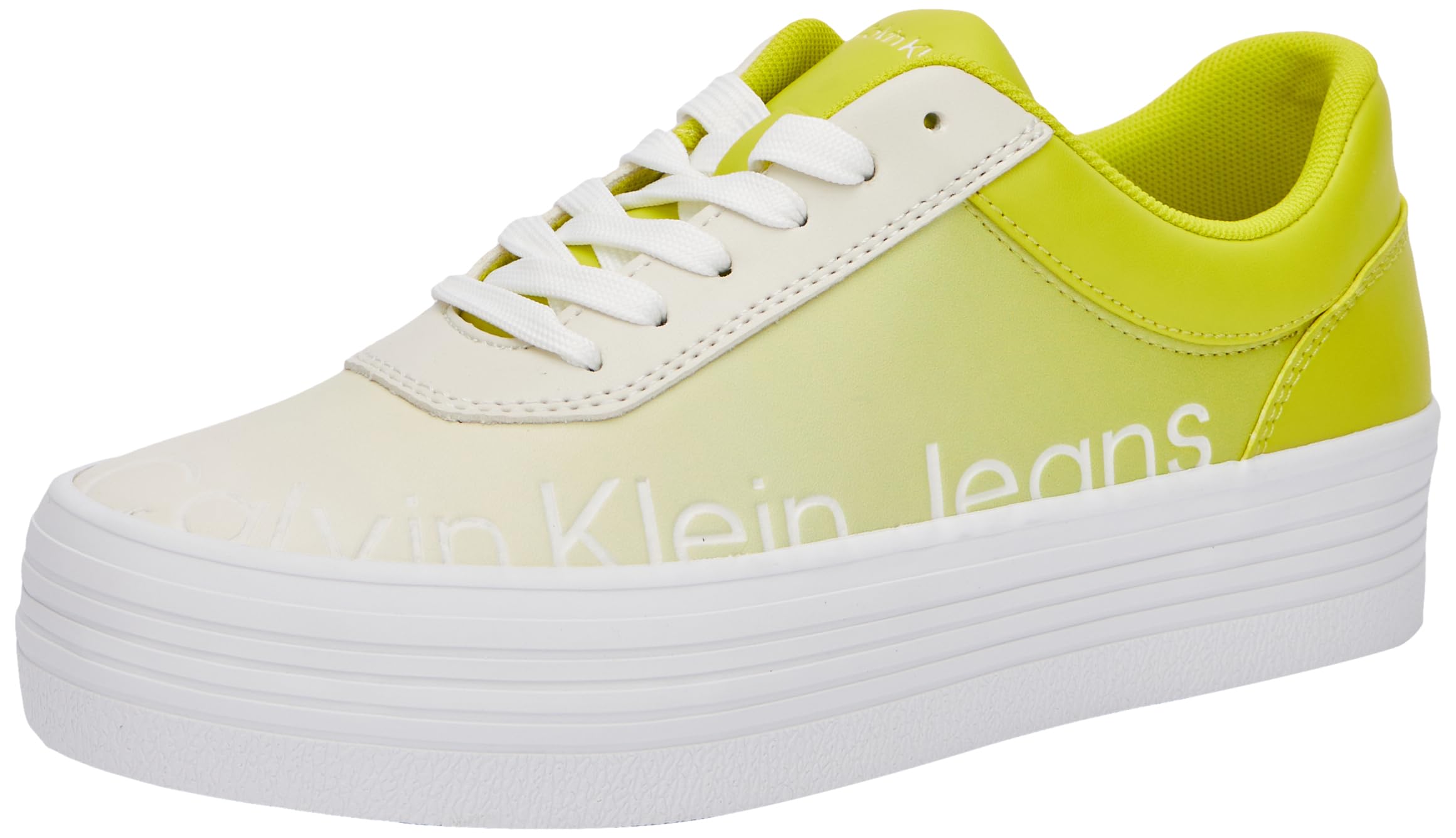 Calvin Klein Jeans Bold Vulc Flatf Low LTH In Sat Yw0yw01293, Zapatilla Vulcanizada Mujer