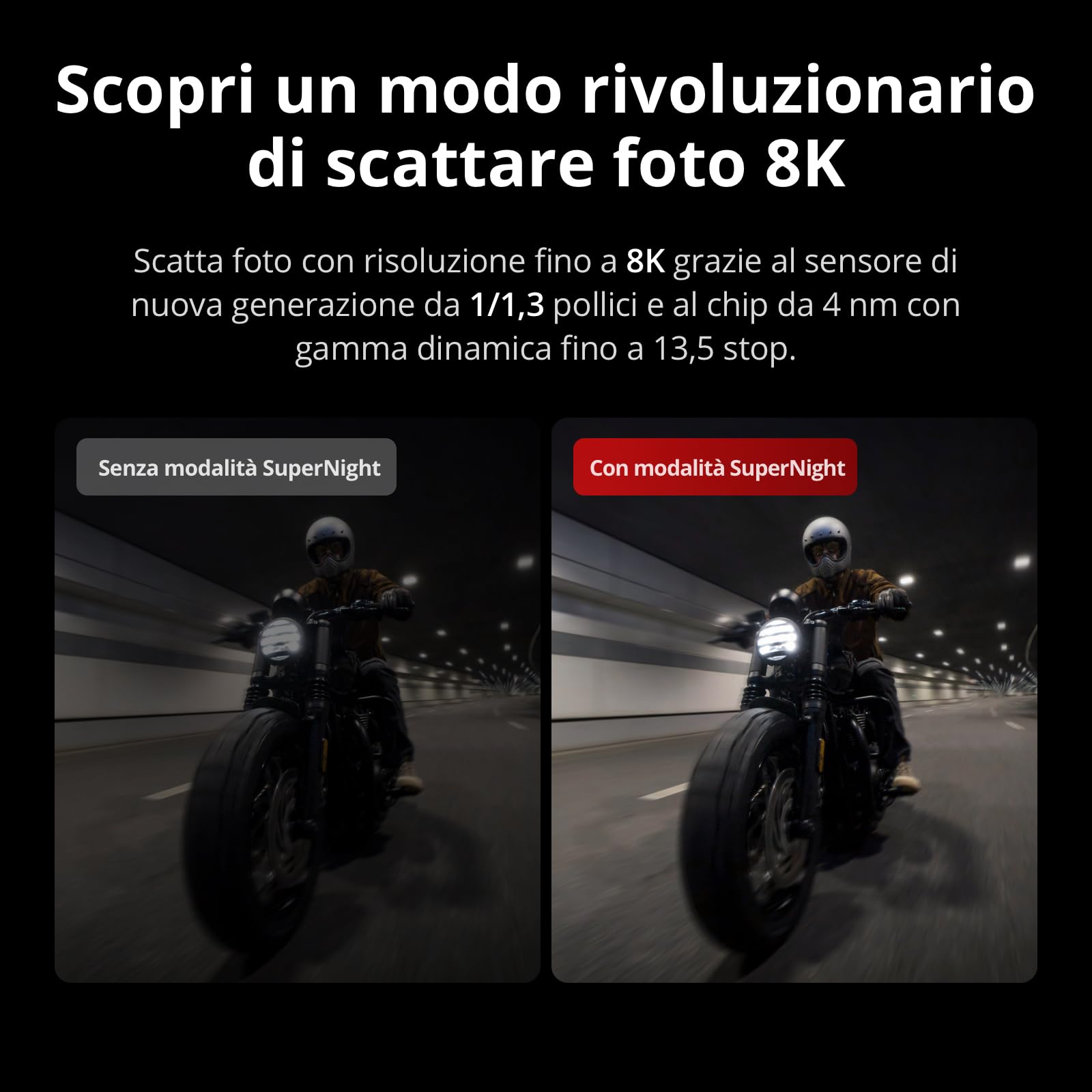 DJI Osmo Action 5 Pro Combo Standard, Fotocamera impermeabile con sensore 1/1.3", video 4K/120fps, vlog camera, Tracciamento del soggetto, stabilizzazione, 2 touchscreen OLED, action cam 4K