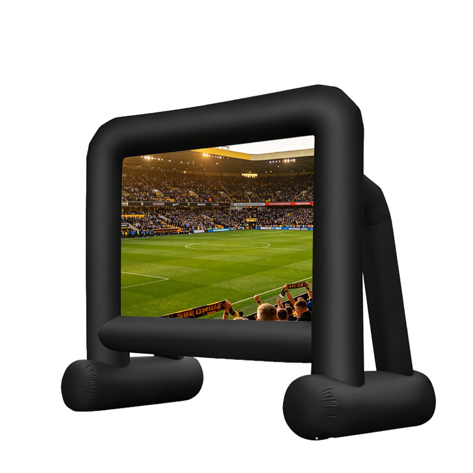 Schermo gonfiabile per proiettore, 4,9 m, portatile, per esterni, per feste in giardino, home cinema ed eventi sportivi