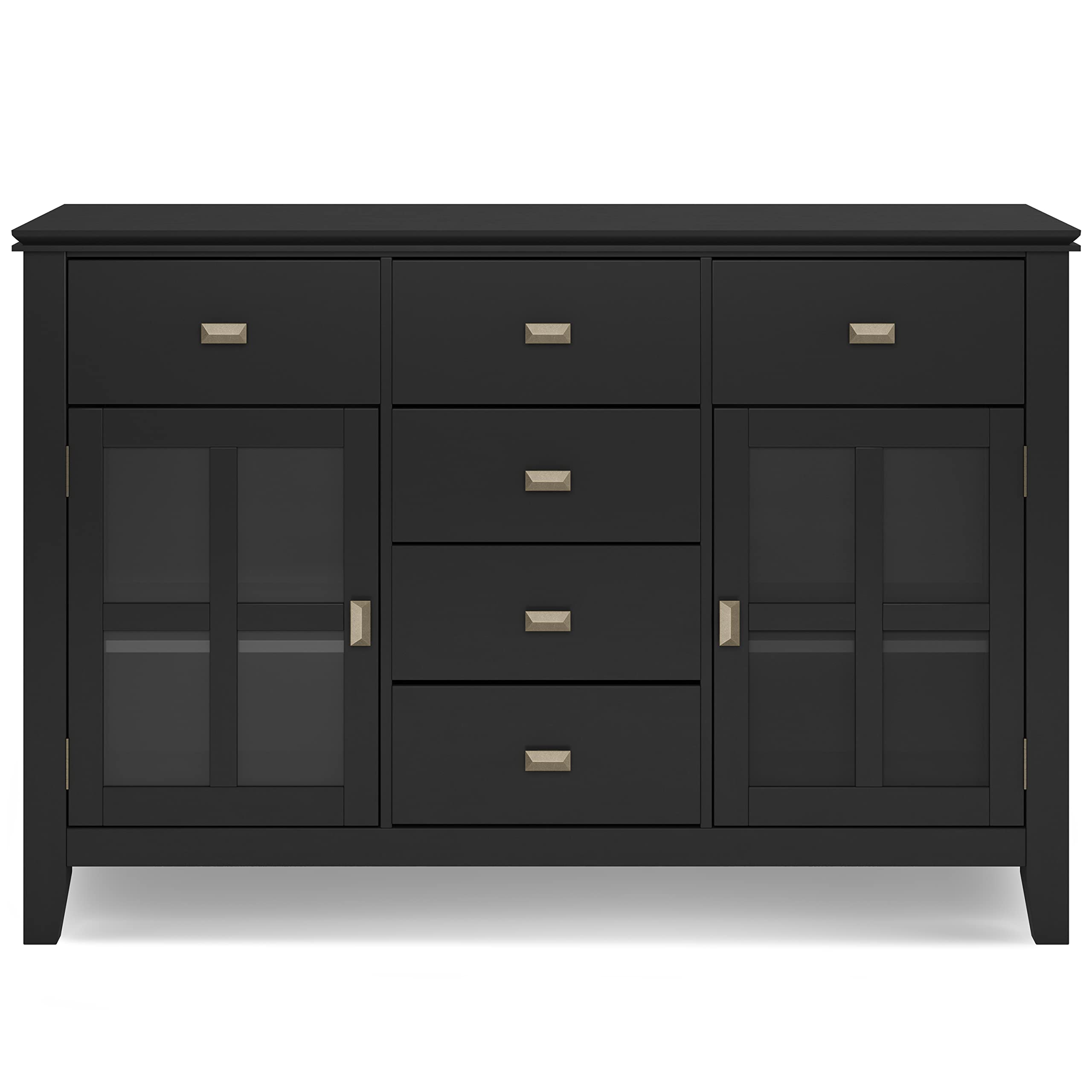 SIMPLIHOME Credenza Buffet Artisan, 152,4 cm, Marrone Castagno Scuro