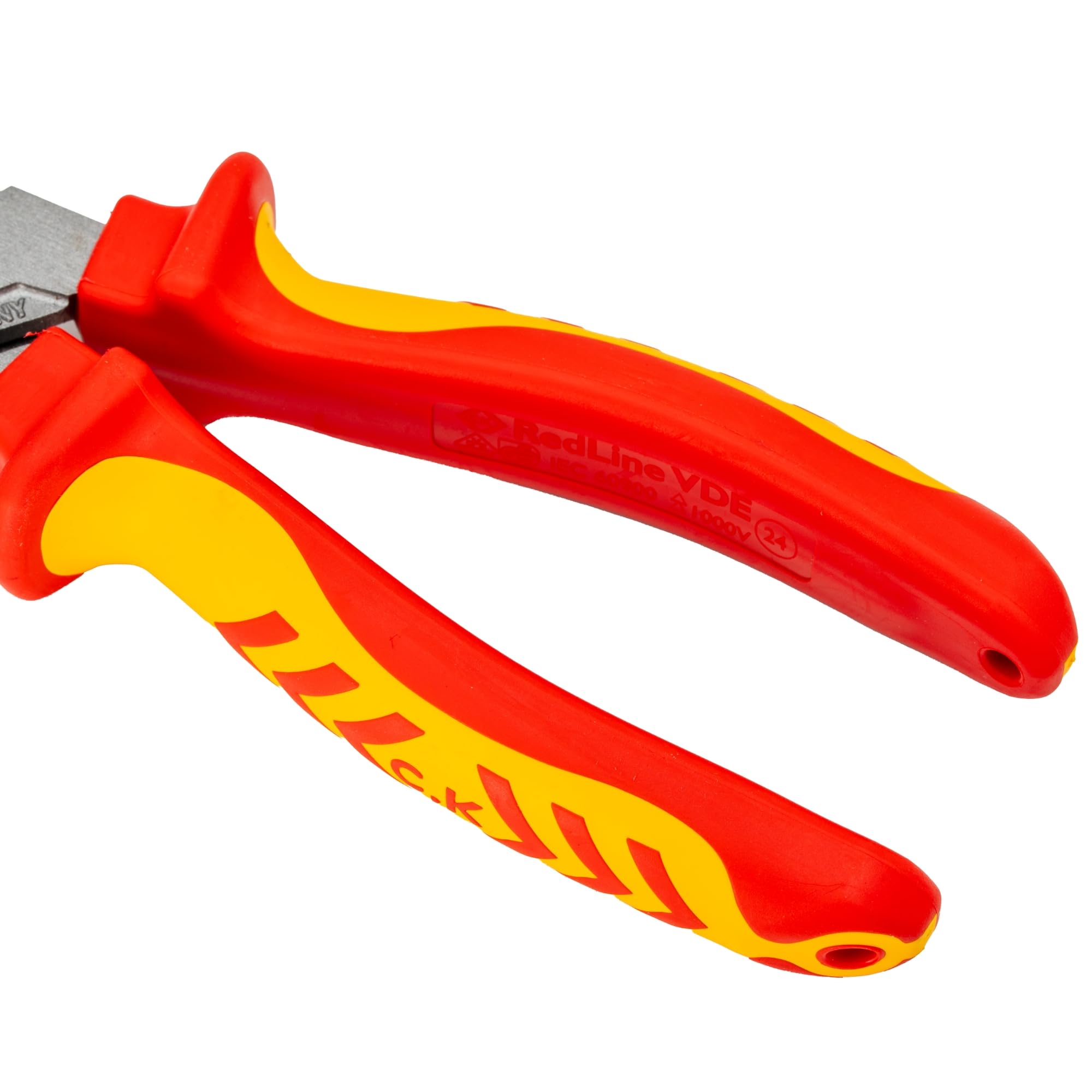 C.K Redline T39076A 200 Pince à bec blindé VDE 200 mm, 1000 V isolée et coupe-câble, électricien, ingénieur