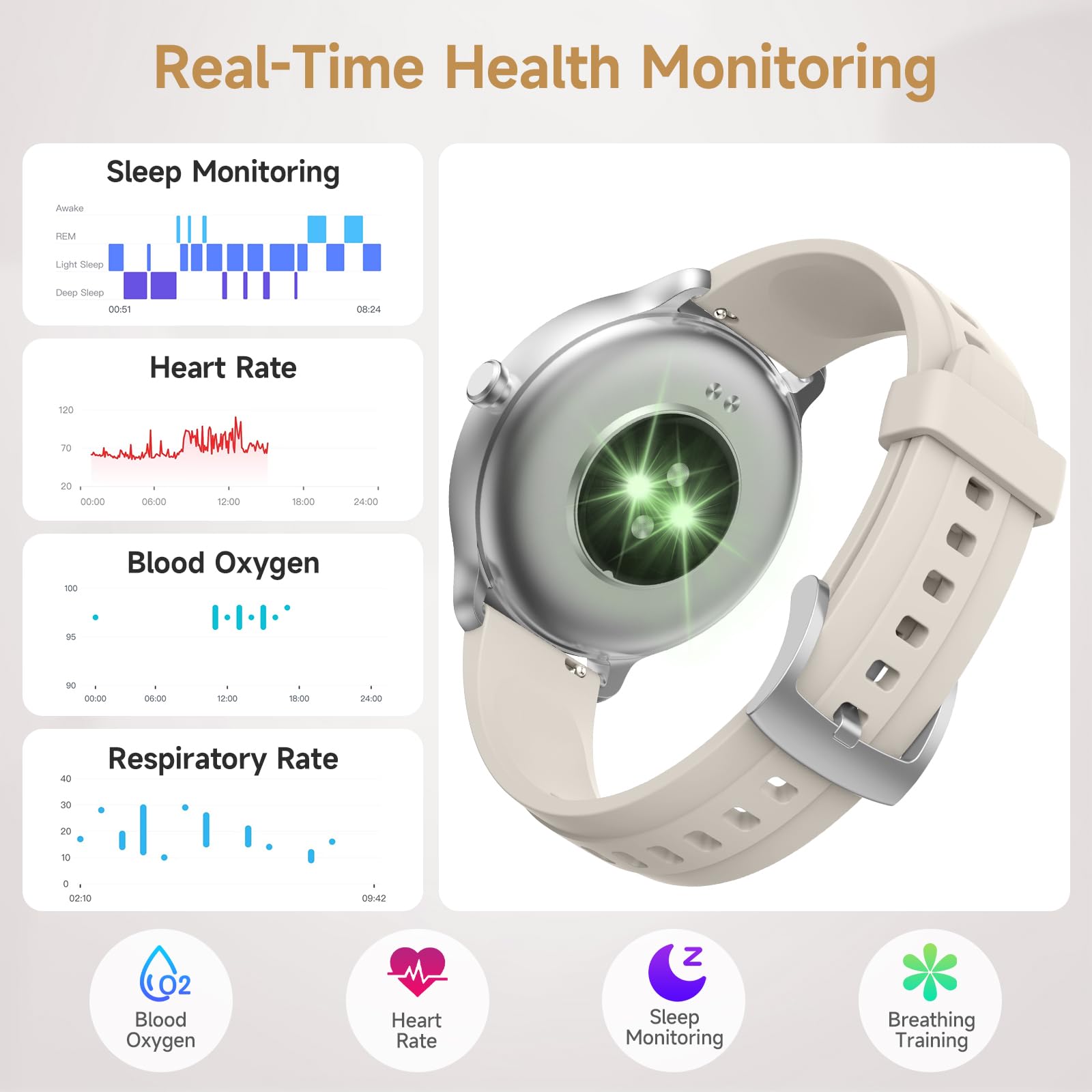 Amazon.com: YMZ Smart Watch for Men Women, Fitness Tracker 