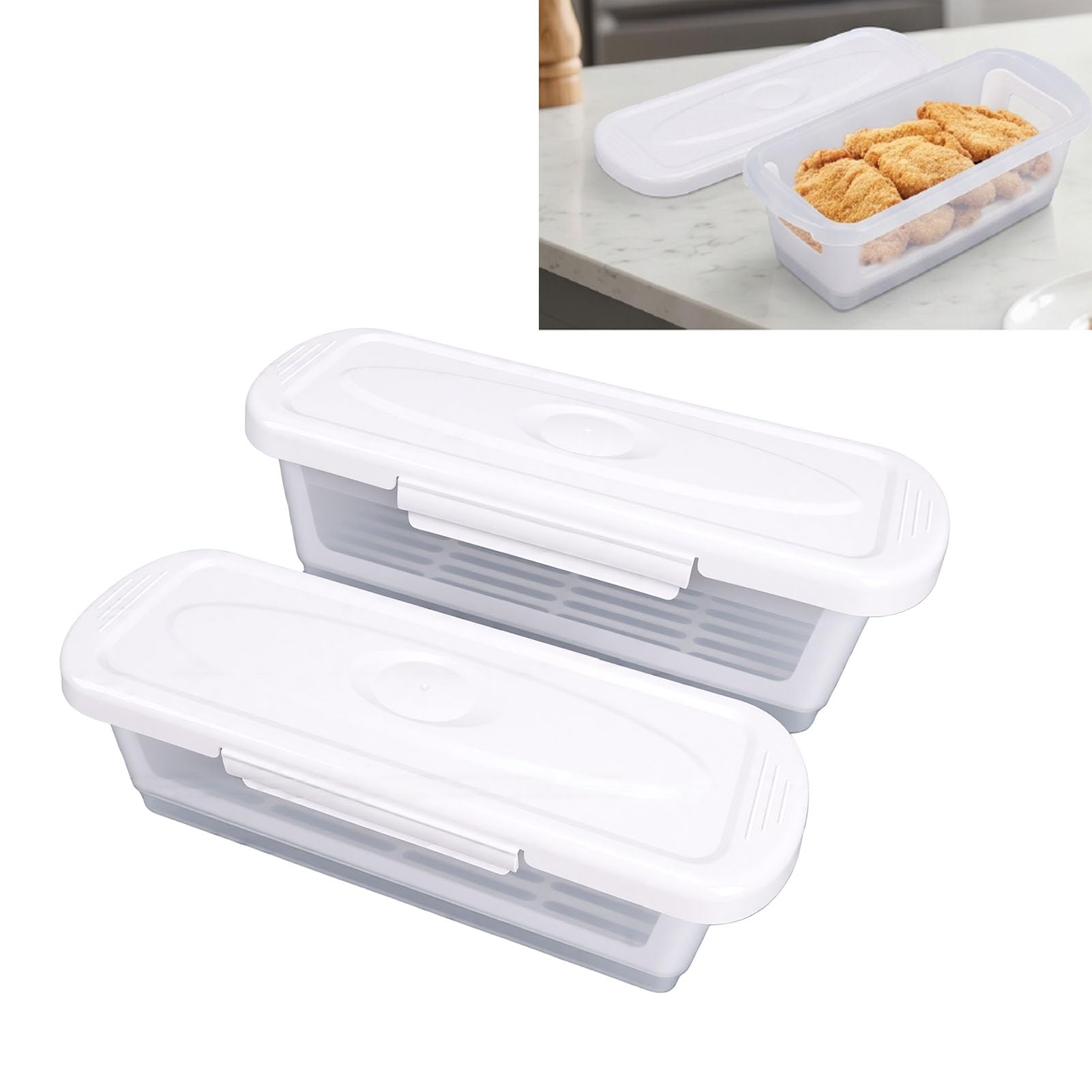 Juego de Cuencos Mezcladores para Masa de 2 Piezas, con Tapas, Cuencos para Masa de PP a Prueba de Fugas