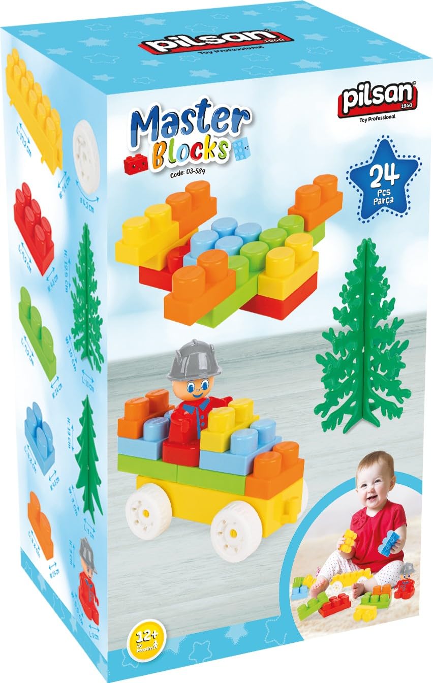 Pilsan Aksesuarlı Master Bloklar (24 Parça)