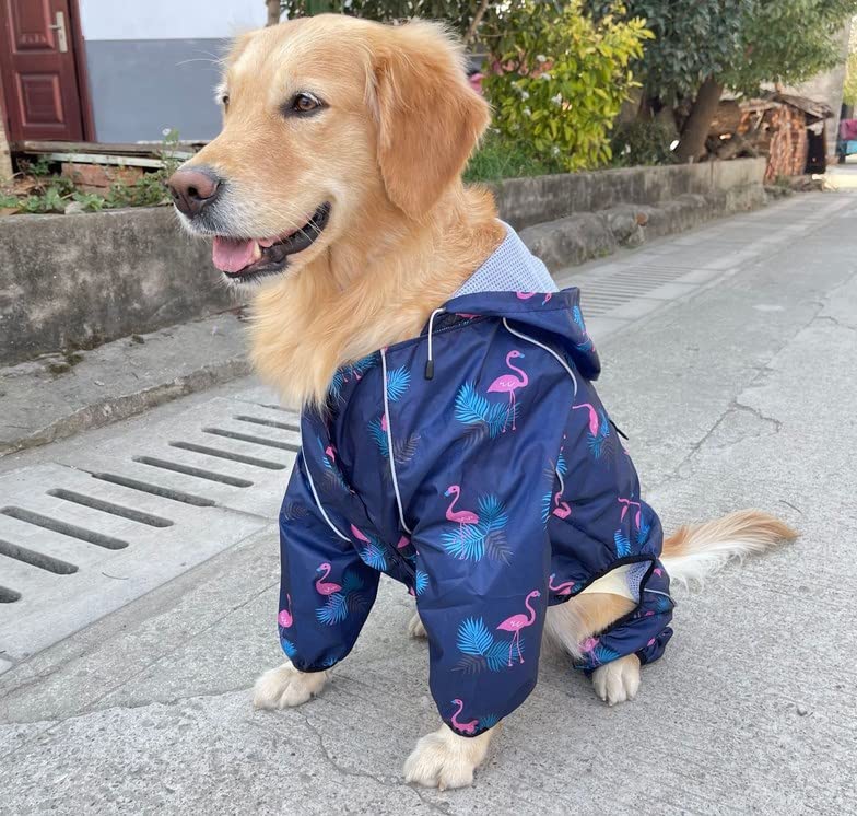 Idepet Raincoat with Hood & Collar Hole