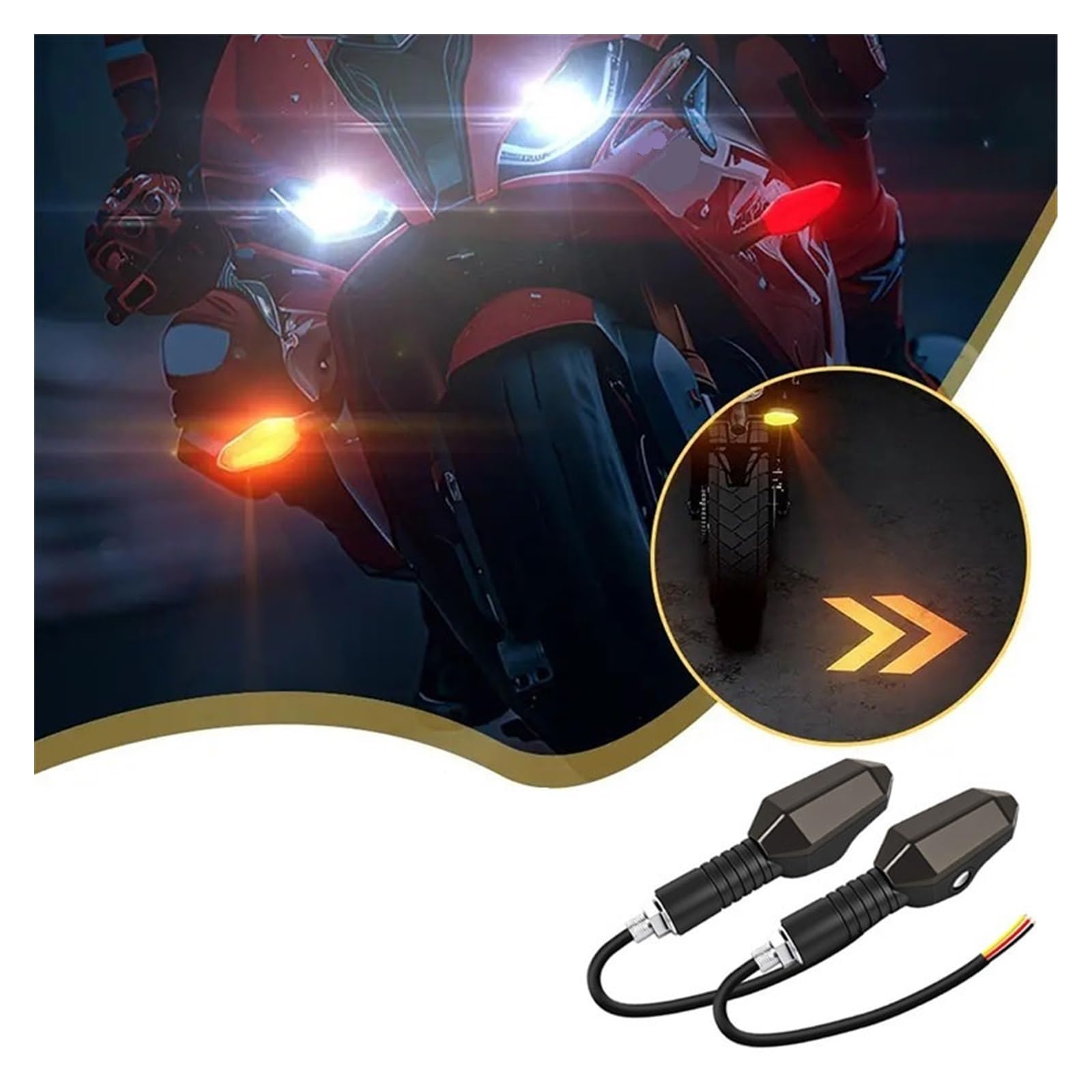 Intermitentes Motocicleta Señal Giro Universal Motocicleta