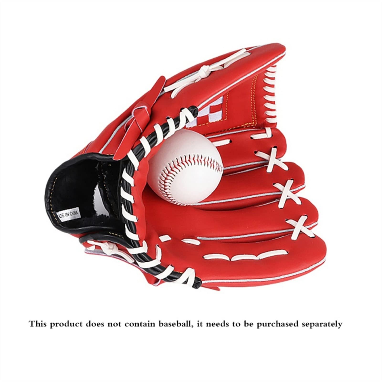 Guante de béisbol para niños/jóvenes/adultos Guantes de béisbol para jóvenes Guantes de béisbol de cuero de PU Guantes de campo duraderos Accesorios de béisbol Béisbol de 11/11,5 pulgadas pa