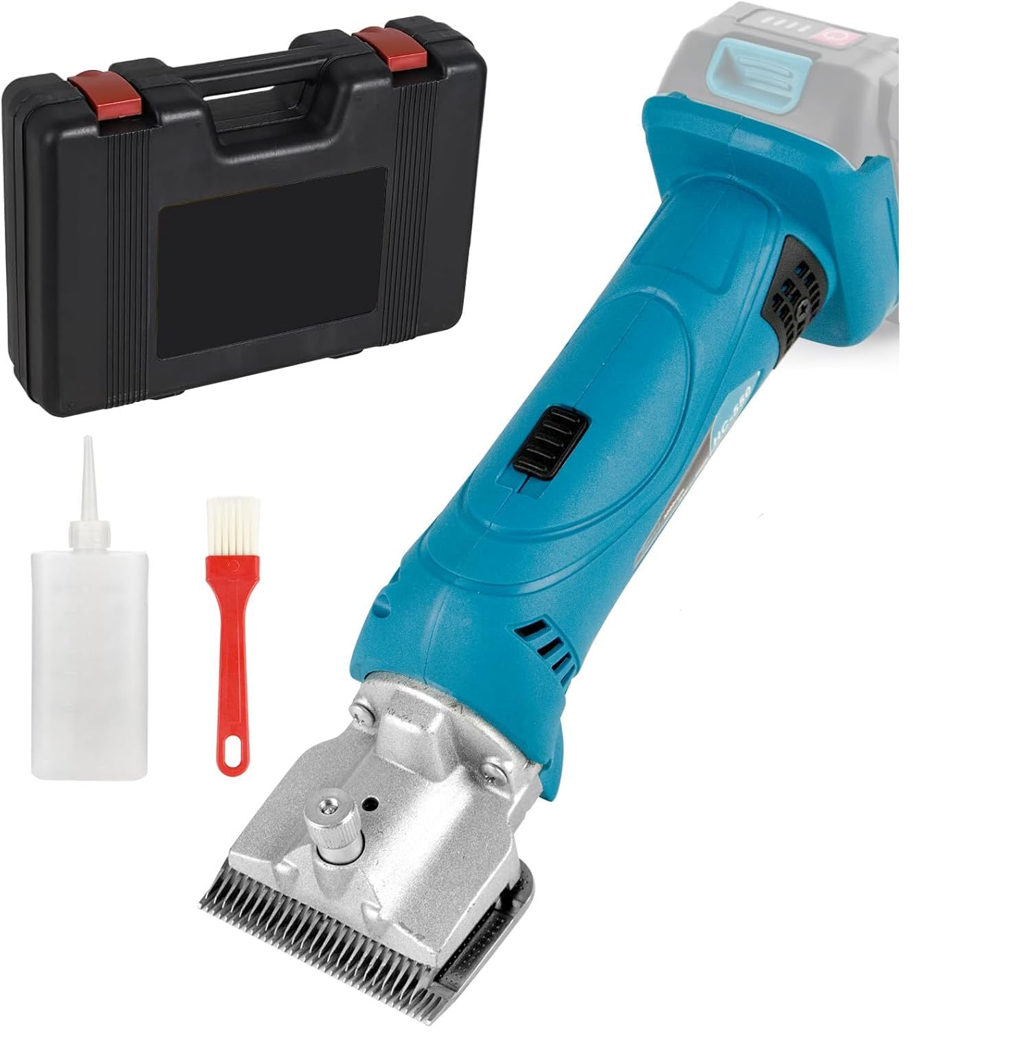 Tosacavalli Tosatrice a batteria per cavalli 2 batterie 48v 3.0Ah Con valigetta Tosatrice