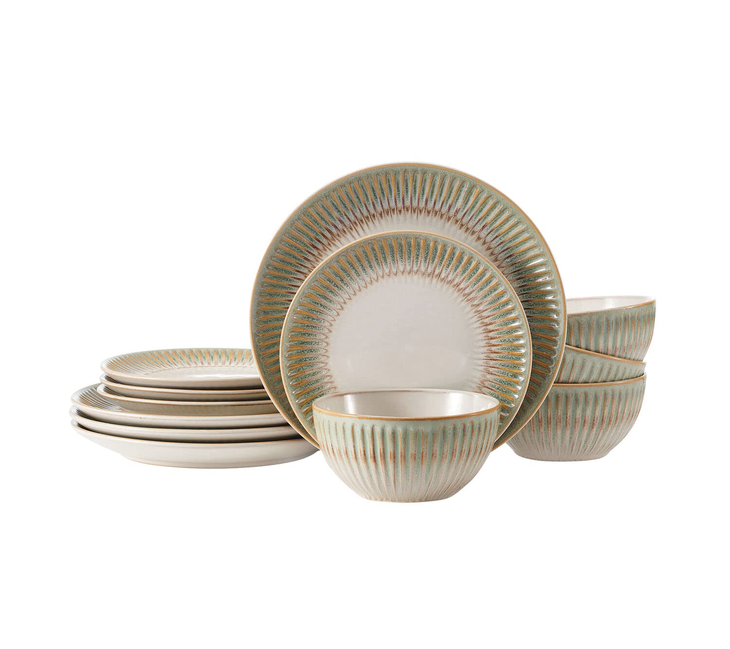 PfaltzgraffHensley Green 12 Piece Dinnerware Set, Service For 4