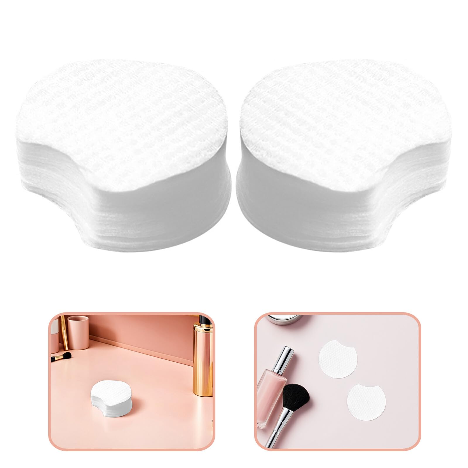 VILLCASE 2400pezzi Dischetti Struccanti per Viso Labbra Occhi e Unghie in Tessuto Non Tessuto per Rimozione Trucco e Smalto Pulizia del Viso e Cura