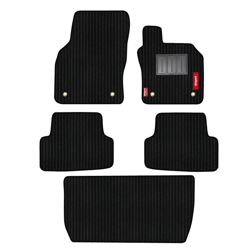 Elegant Vinyl Cord Black Custom Fit Car Mat Compatible With Audi A3