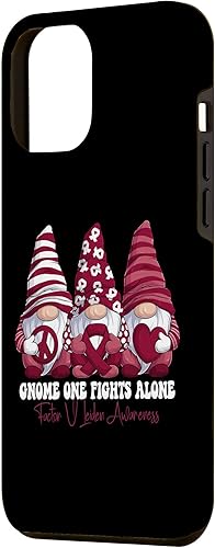 Miniatura 2 de Funda con diseño de gnomos con cinta color borgoña para iPhone 13 Pro Max Factor V Leiden