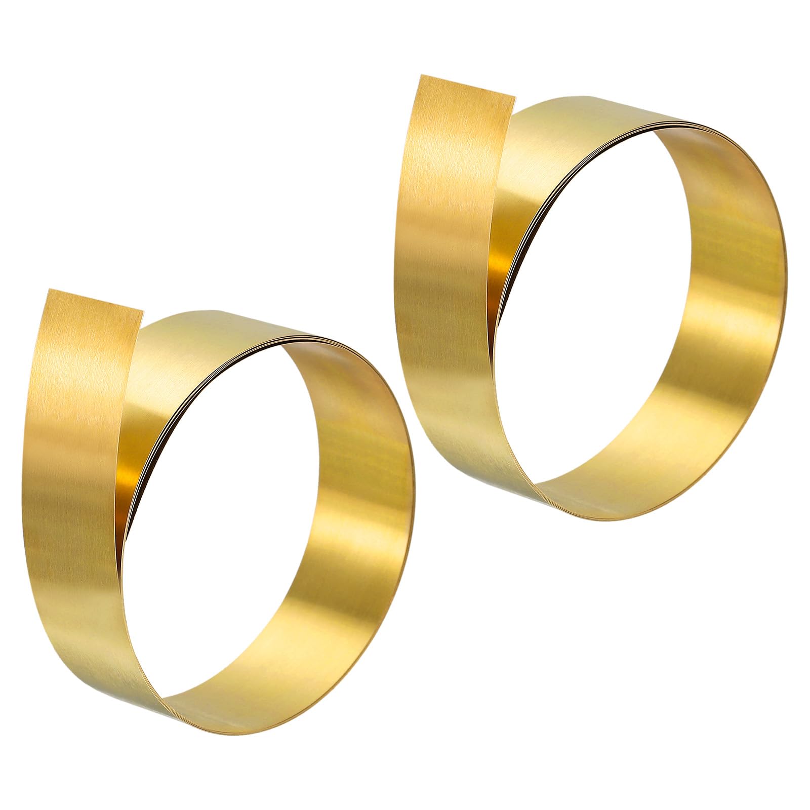 QUARKZMAN Latón Hoja Rollo, Metal Lámina Placa 1000mm x 25mm x 0,4mm 2uds