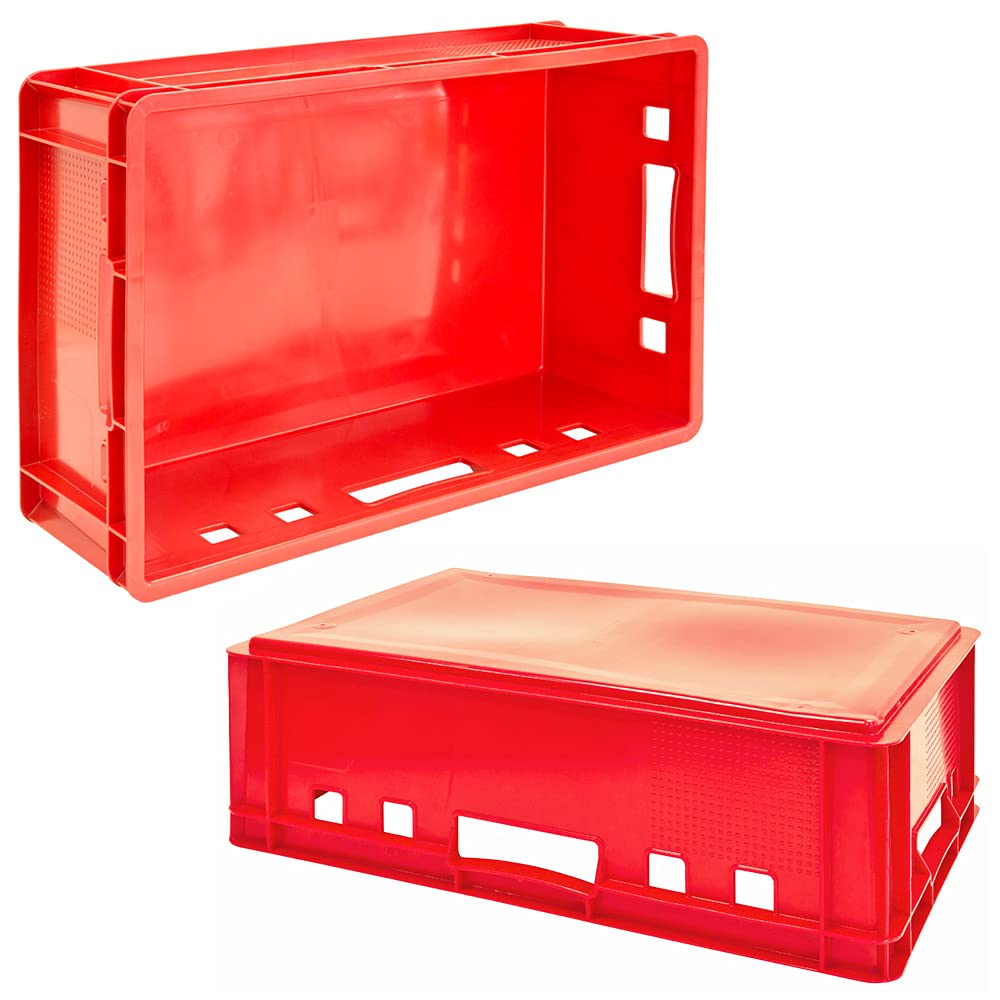 Euro Apilamiento de Plástico Caja Industrial Euro Caja Almacenamiento Eurobox E2 Kingpower, Número:8