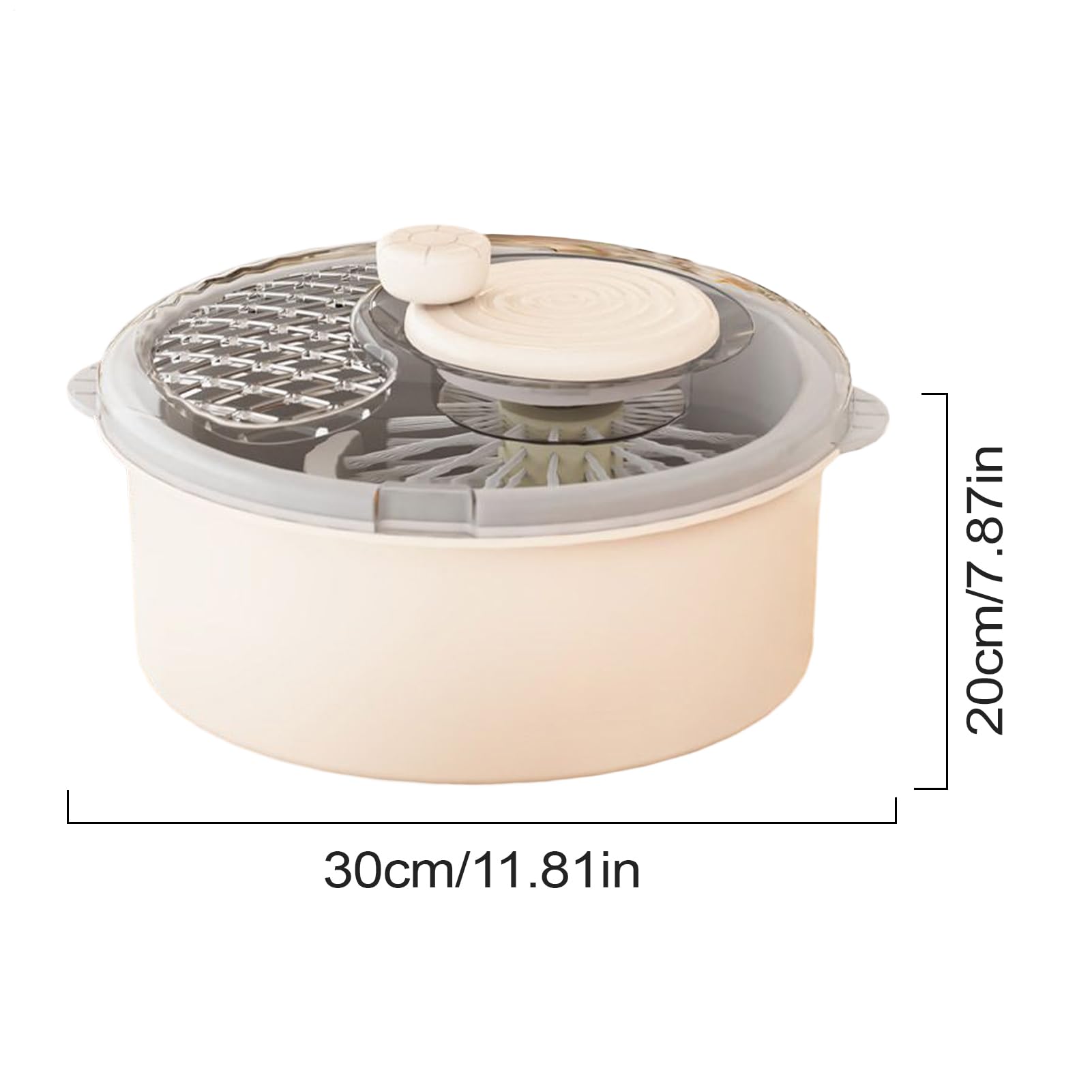 Centrifugadora para ensaladas - Secador de cocina giratorio, para verduras | Para la preparación de comidas Bayas Productos frutas y hortalizas Alimentos de cocina Lechuga Ensalada Fresa
