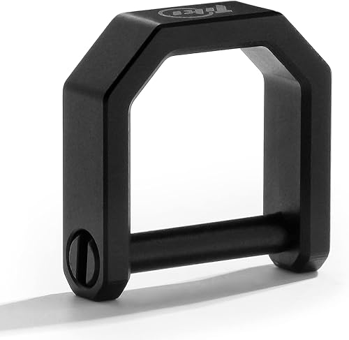 Miniatura 1 de Llaveros de titanio, anillo en D, llavero de titanio para llaves de coche