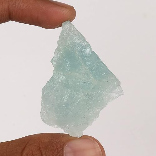Miniatura 2 de GEMHUB 83.35 CT Natural Aqua Sky Aguamarina Piedra preciosa áspera Minada Tierra Aqua Sky Aguamarina Espécimen curativo Cristal