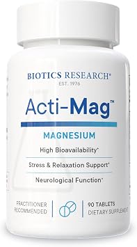 BIOTICS RESEARCH Acti-MagTM Magnesium Glycerophosphate 200mg, 90 Tablets