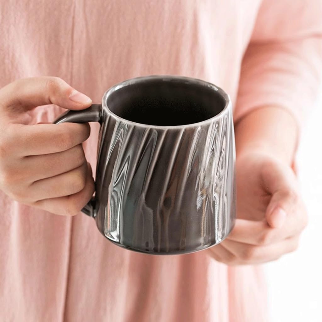 Tazas Cafe Taza De Café Cerámica Esmaltada Color Gran Capacidad Mug Cups(E)