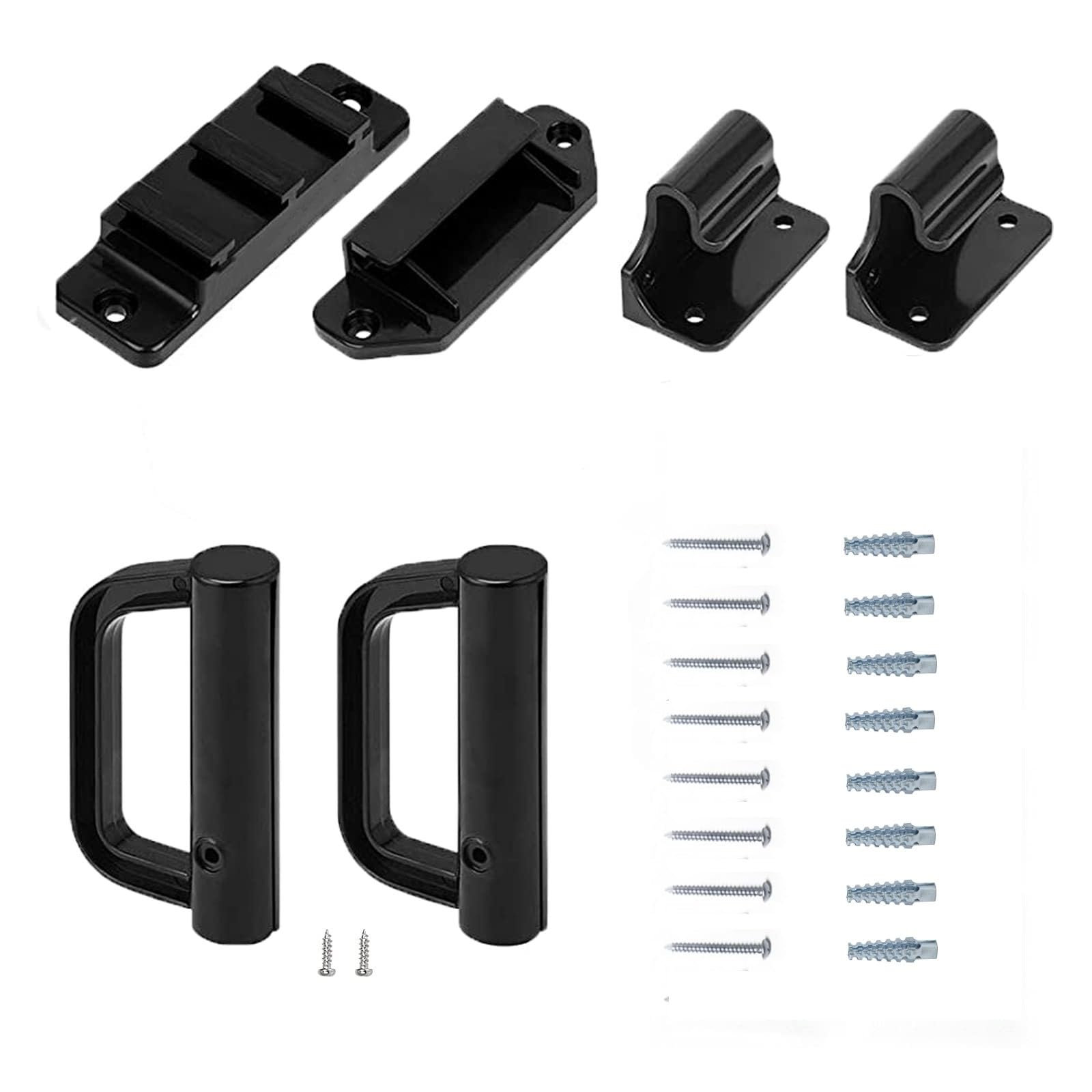 Retractable Baby Gates Full Set Wall Mounting Accessories with Brackets Anchors and Screws