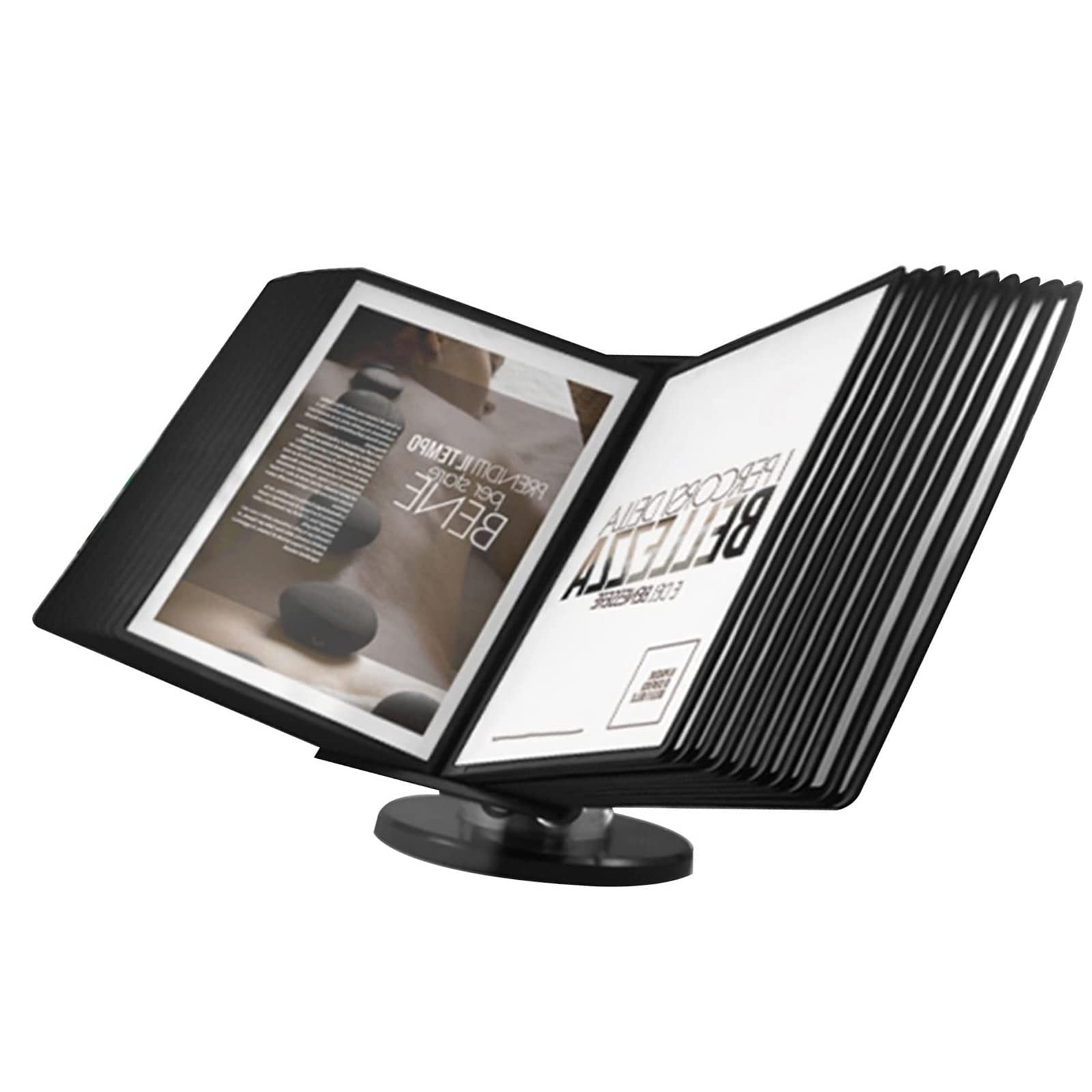 OLSKFUH Desktop Reference Organizer - Catalog Display Rack For Display A4 Documents Desktop/Wall Reference System Wi,size_name-20 Panel