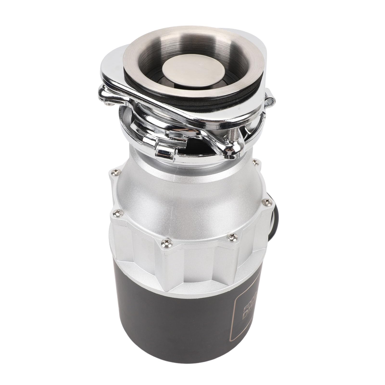Luocute Broyeur de Déchets Alimentaires, Broyeur de Déchets Alimentaires en Acier Inoxydable 3800 Tr/min avec Chambre de Broyage de 1200 Ml et Protection contre les Surcharges, po (Acier inoxydable)