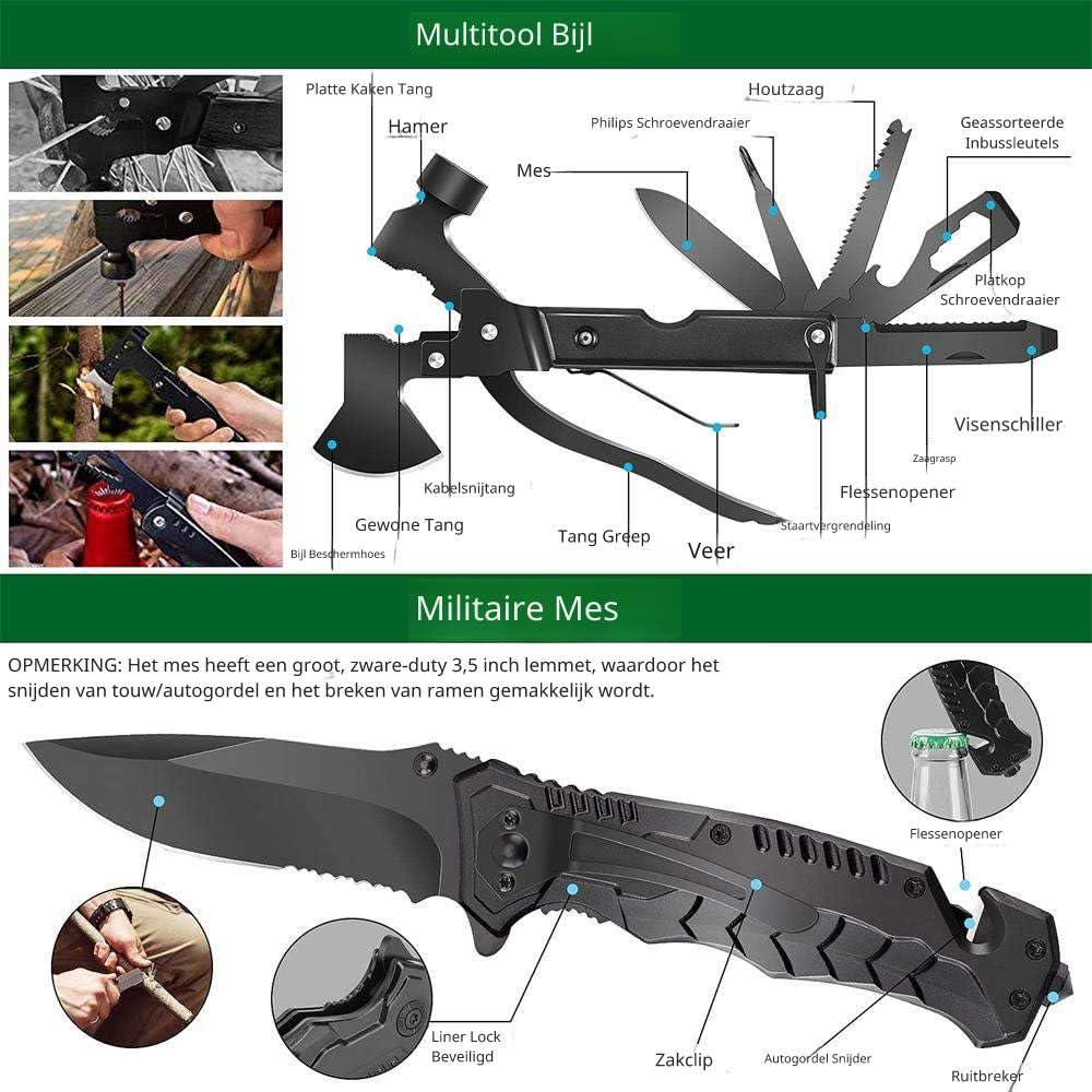 Paquete de emergencia de 72 horas - Kit de emergencia para el hogar - Kit de supervivencia y kit de supervivencia - Guerra – Profesional con bolsa Molle