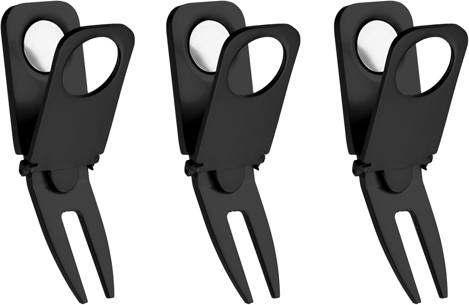 PATIKIL Magnetic Golf Divot Repair Tool, 3 in 1 Golf Divot Tool Multifunctional Magnetic Holder for Golf Golfing Accessories Gift Man
