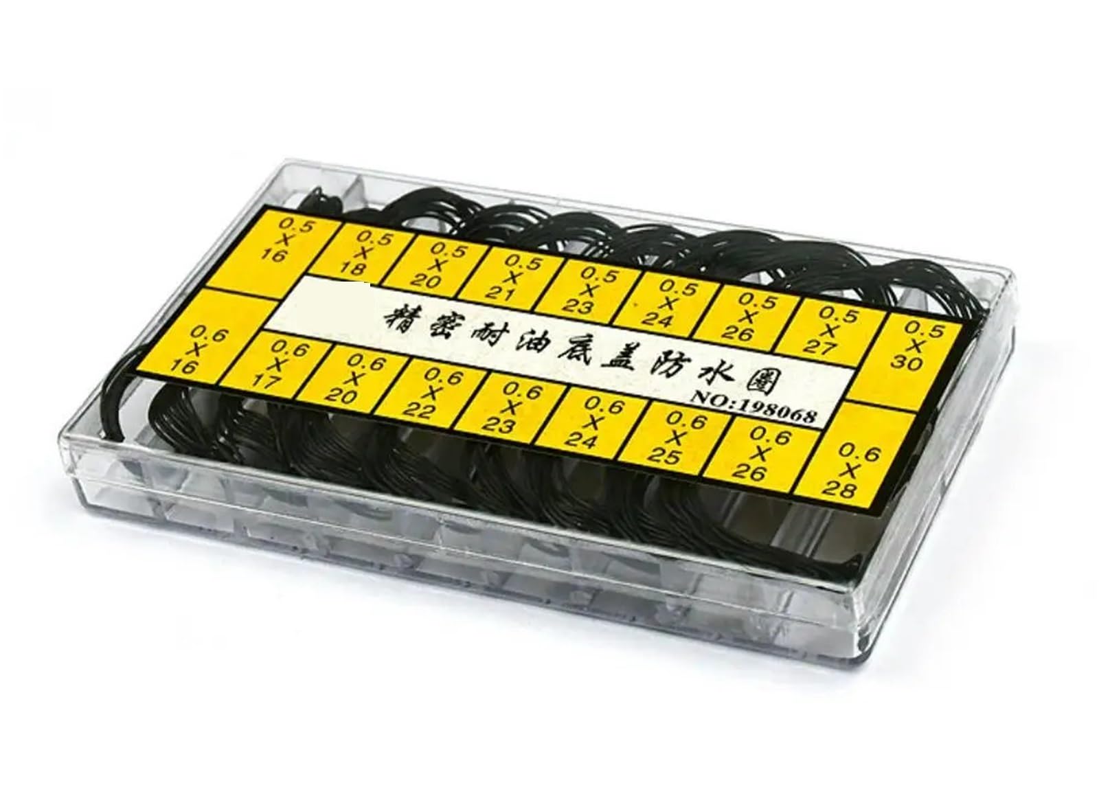 Maryear 5Box O Ring Watch Gasket Watch Repair Tools Case Rubber Waterproof O-Ring Oil-Resistant Bottom Cover Gasket 0.5/0.6Mm Seal(5Box)