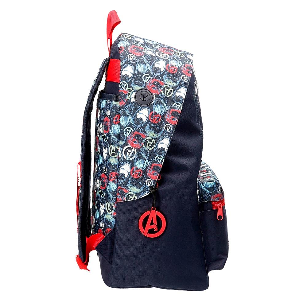 Marvel Avengers Team, Bagagli Borsa Messenger Bambini E Ragazzi, Blu (Blue), 31x42x17.5 cms