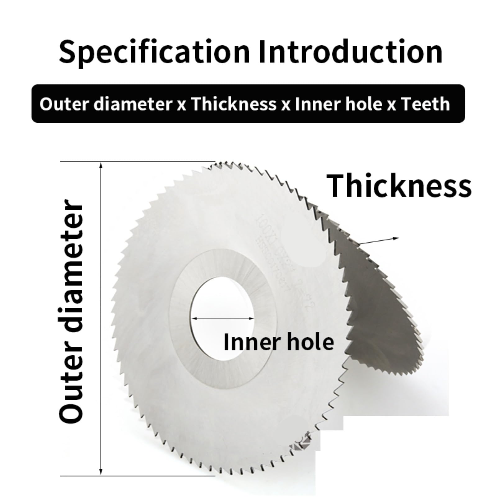 Brzeszczot do cięcia metalu 1 szt. Frez HSS 125 mm 0,8-4, Grubość 27 Otwór wewnętrzny Dłutowanie brzeszczotowy(D150XD32-3.5MM)