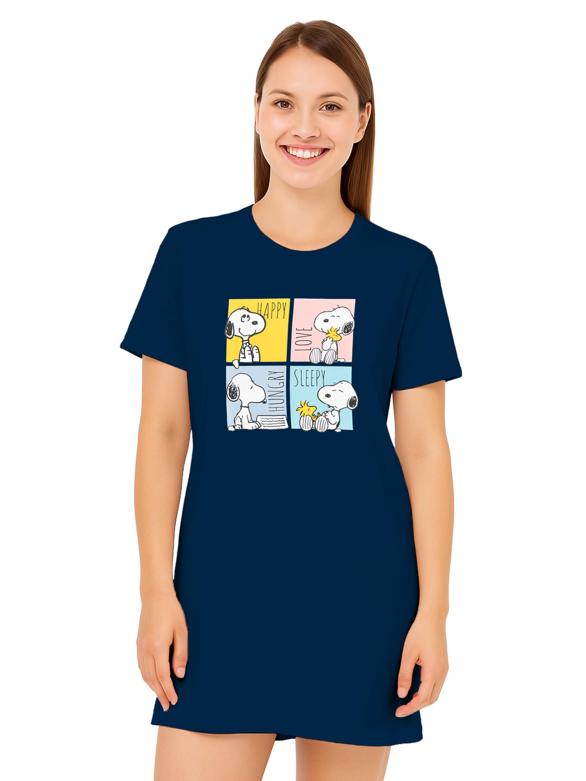 United Labels® Nachthemd Disney Minnie Mouse Nachthemd für Damen Langarm Grau