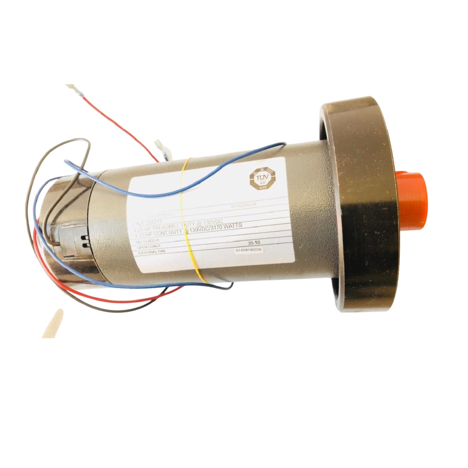 H.F Exchange DC Drive Motor with Flywheel 4.25 H.P, 5195 RPM 130VDC 3170 Watts, 24.4 Amps Treadmill Motor Electric Replacement P/N 321628 Model B17425R058 Work with Freemotion VMTL298110