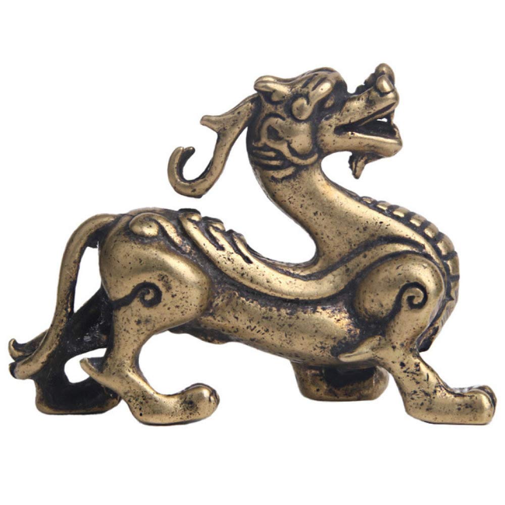 LILOVEKylin Decoration Auspicious Jinbao Old Bronze Home Tea Pet Handicraft